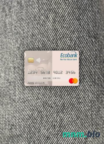 Ghana Ecobank Ghana wygląd zdjęcia mastercard skan PSD + zdjęcie